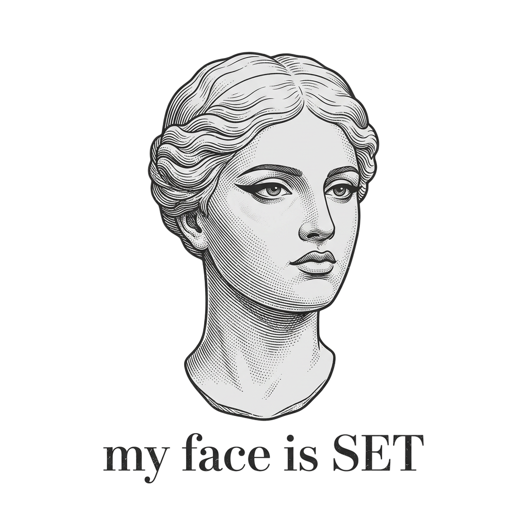 Face is SET Marble Bust