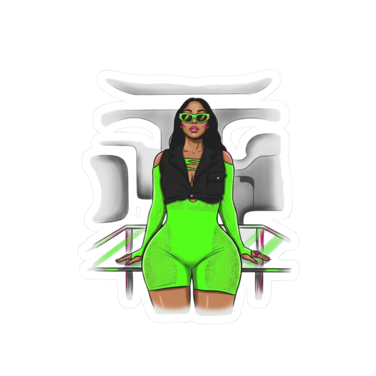 Neon Outfit Final Pose