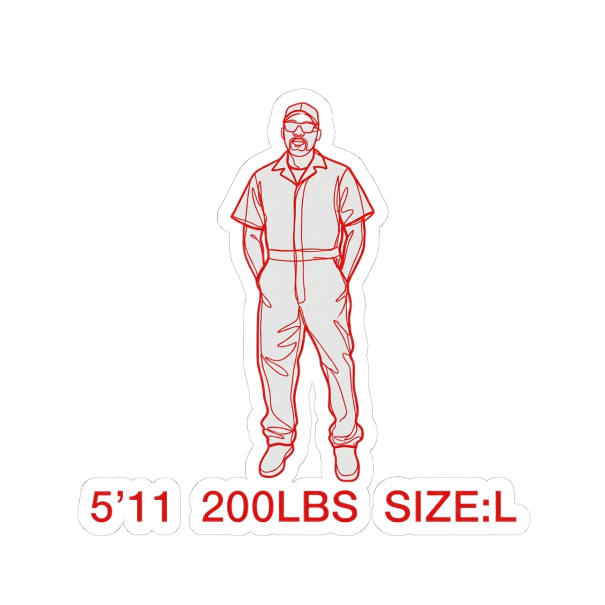 5'11 200LBS SIZE:L