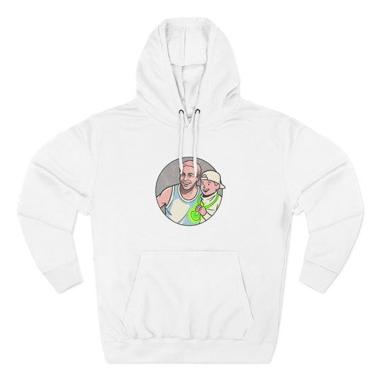 Three-Panel Fleece Hoodie