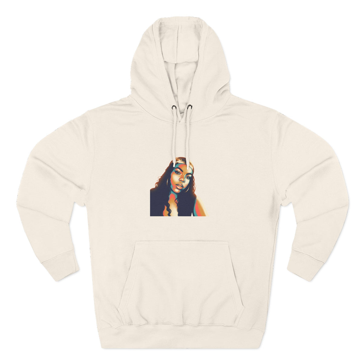 Three-Panel Fleece Hoodie