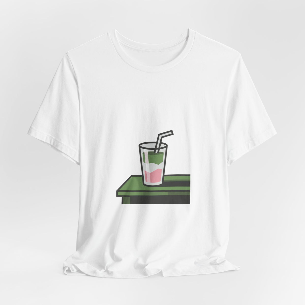 Aesthetic Layered Matcha Drink