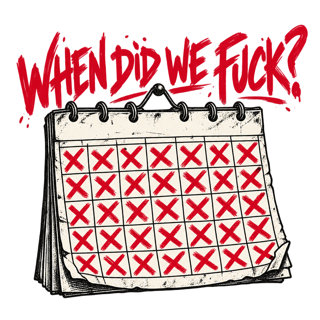When Did We F*ck Calendar