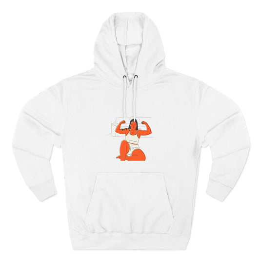 Three-Panel Fleece Hoodie