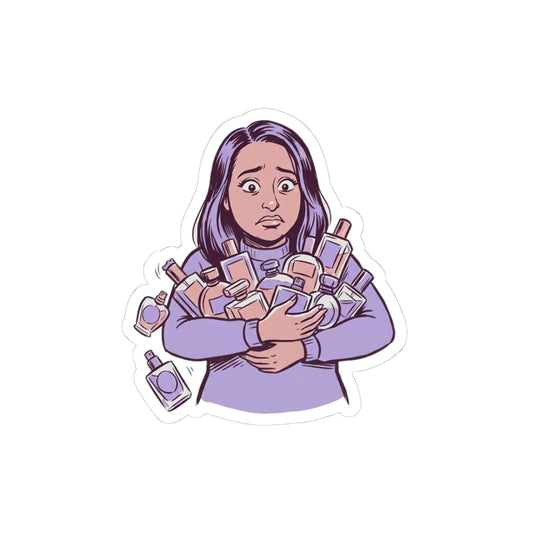 Comically Overwhelmed Collector