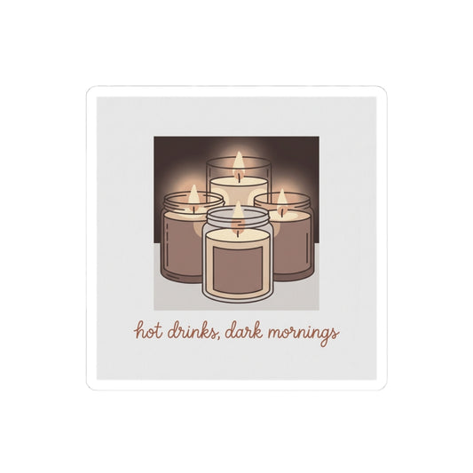 hot drinks, dark mornings
