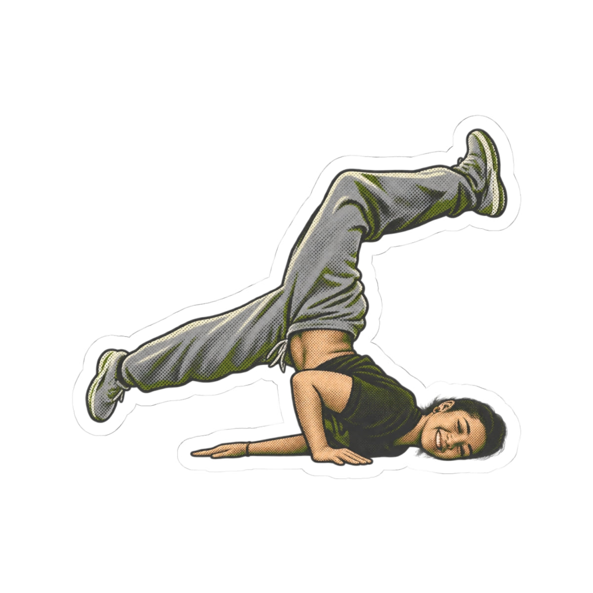 Smiling Breakdance Freeze