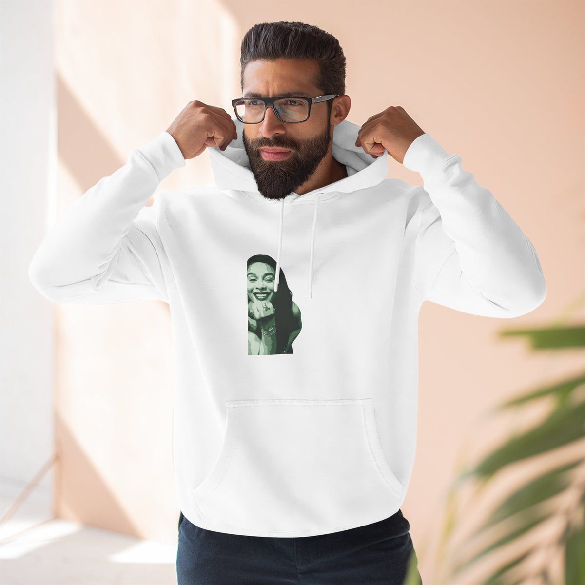 Three-Panel Fleece Hoodie