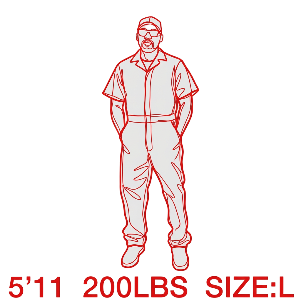 5'11 200LBS SIZE:L