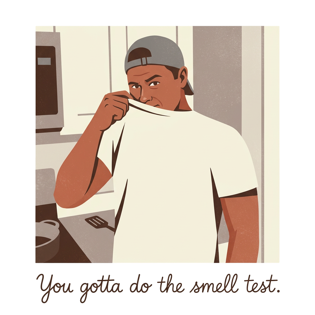 YOU GOTTA DO THE SMELL TEST