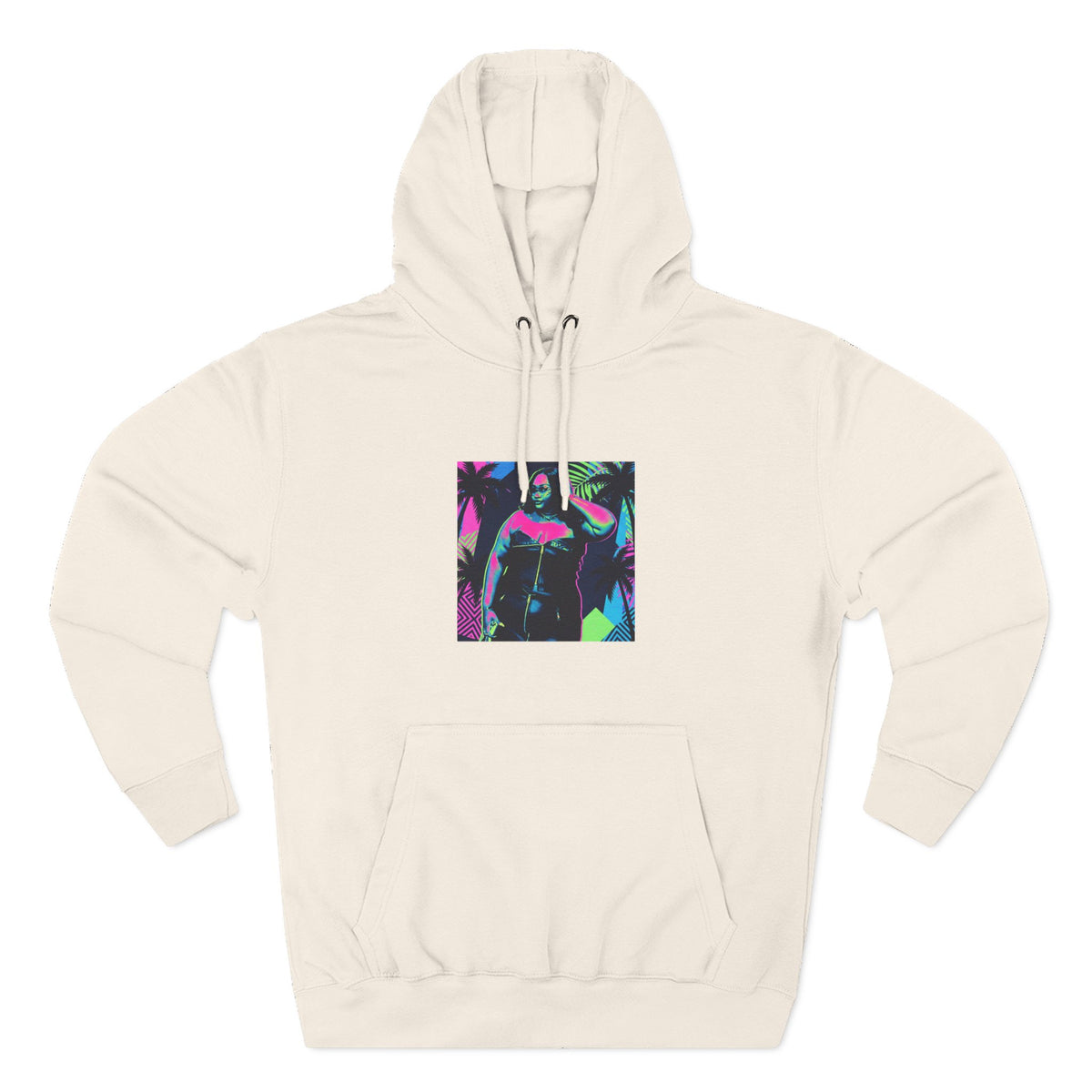 Three-Panel Fleece Hoodie