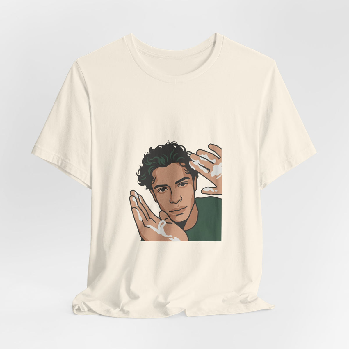 Iconic Cream Hands Portrait