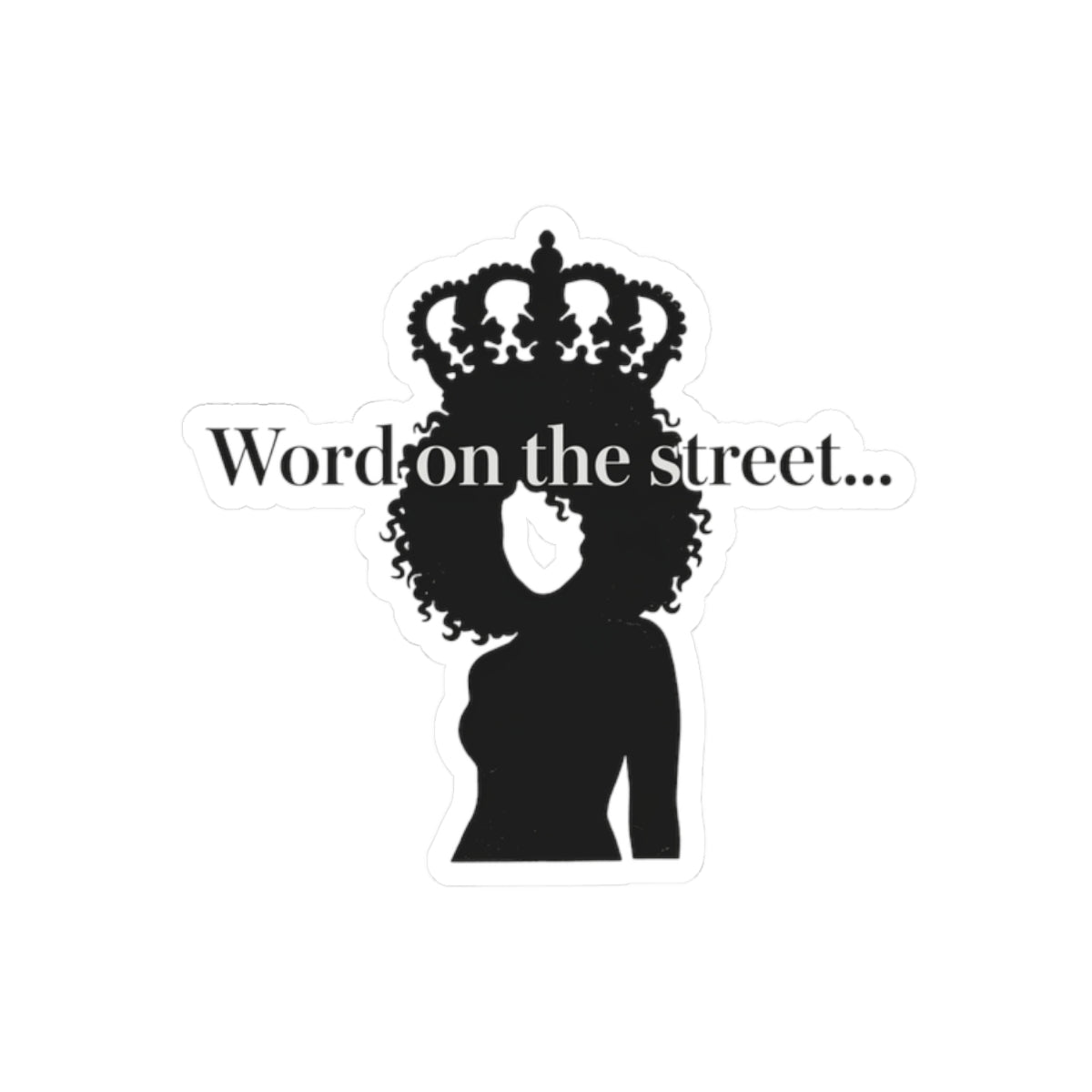 Hair as Crown Silhouette