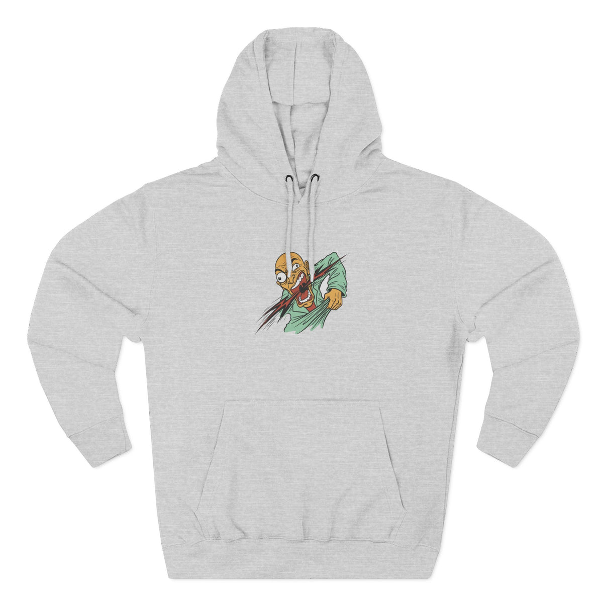 Three-Panel Fleece Hoodie