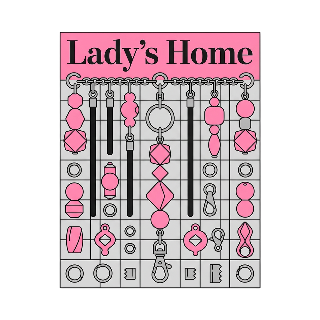 Lady's Home Pink and Black
