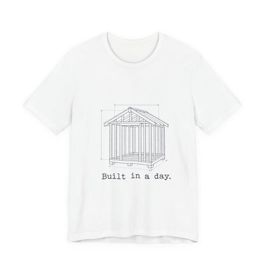 Blueprint Style Shed Built in a Day