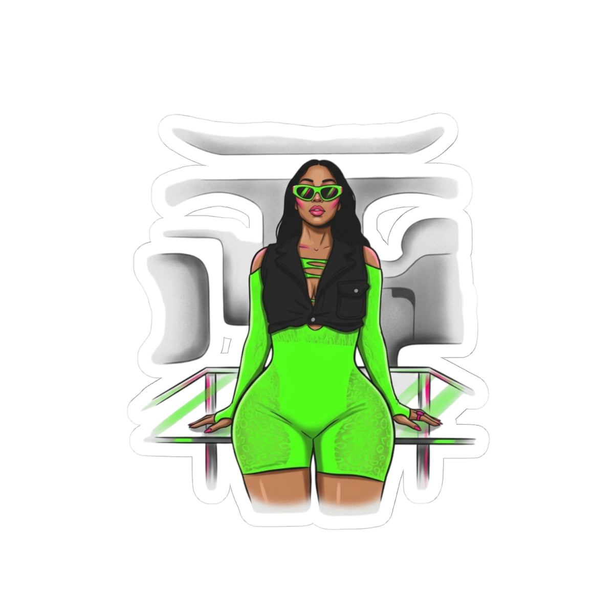 Neon Outfit Final Pose