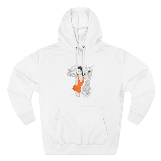 Three-Panel Fleece Hoodie