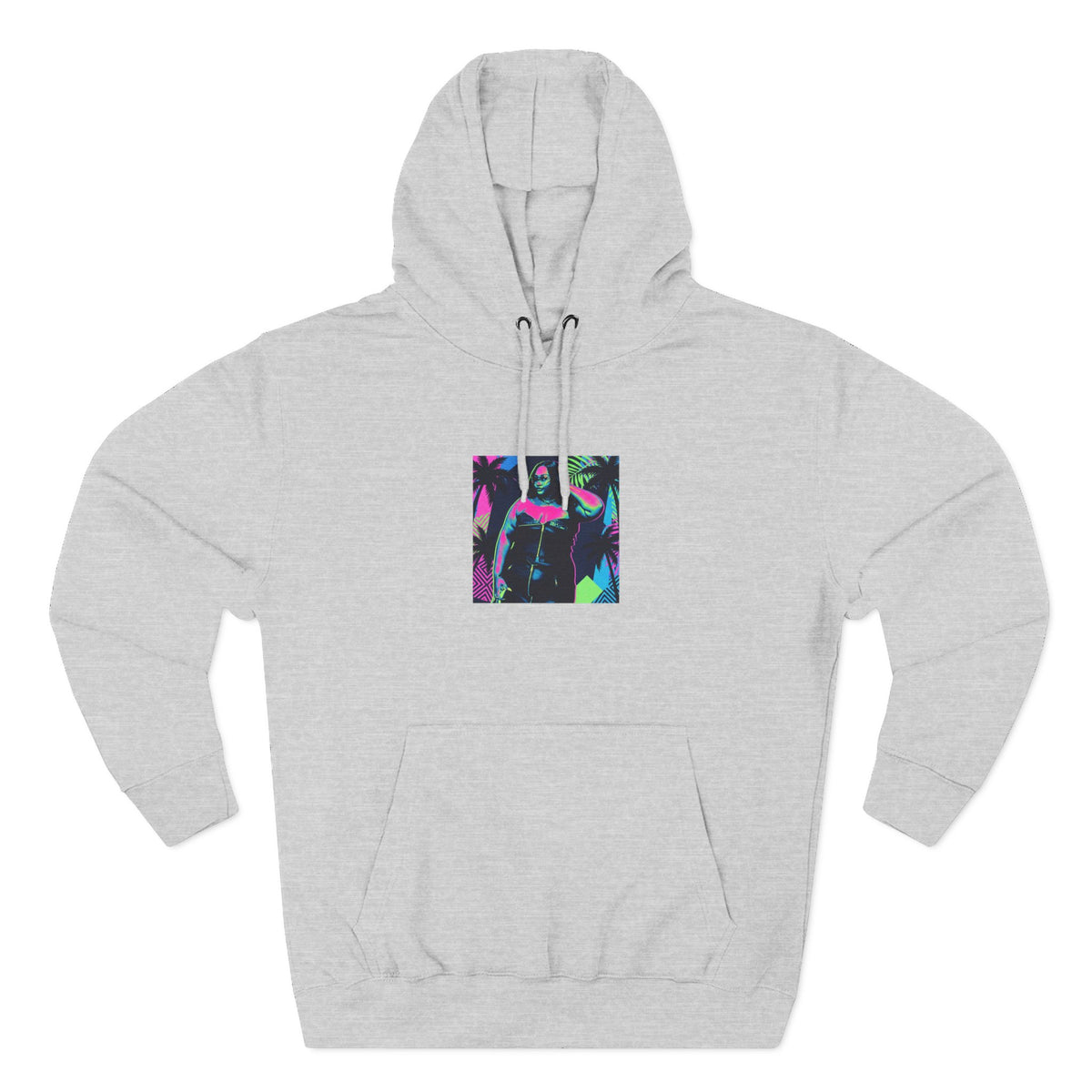 Three-Panel Fleece Hoodie