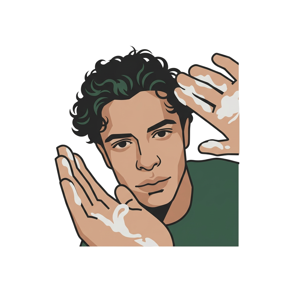 Iconic Cream Hands Portrait