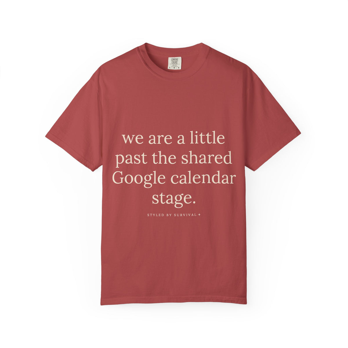 we are a little past the shared Google calendar stage.