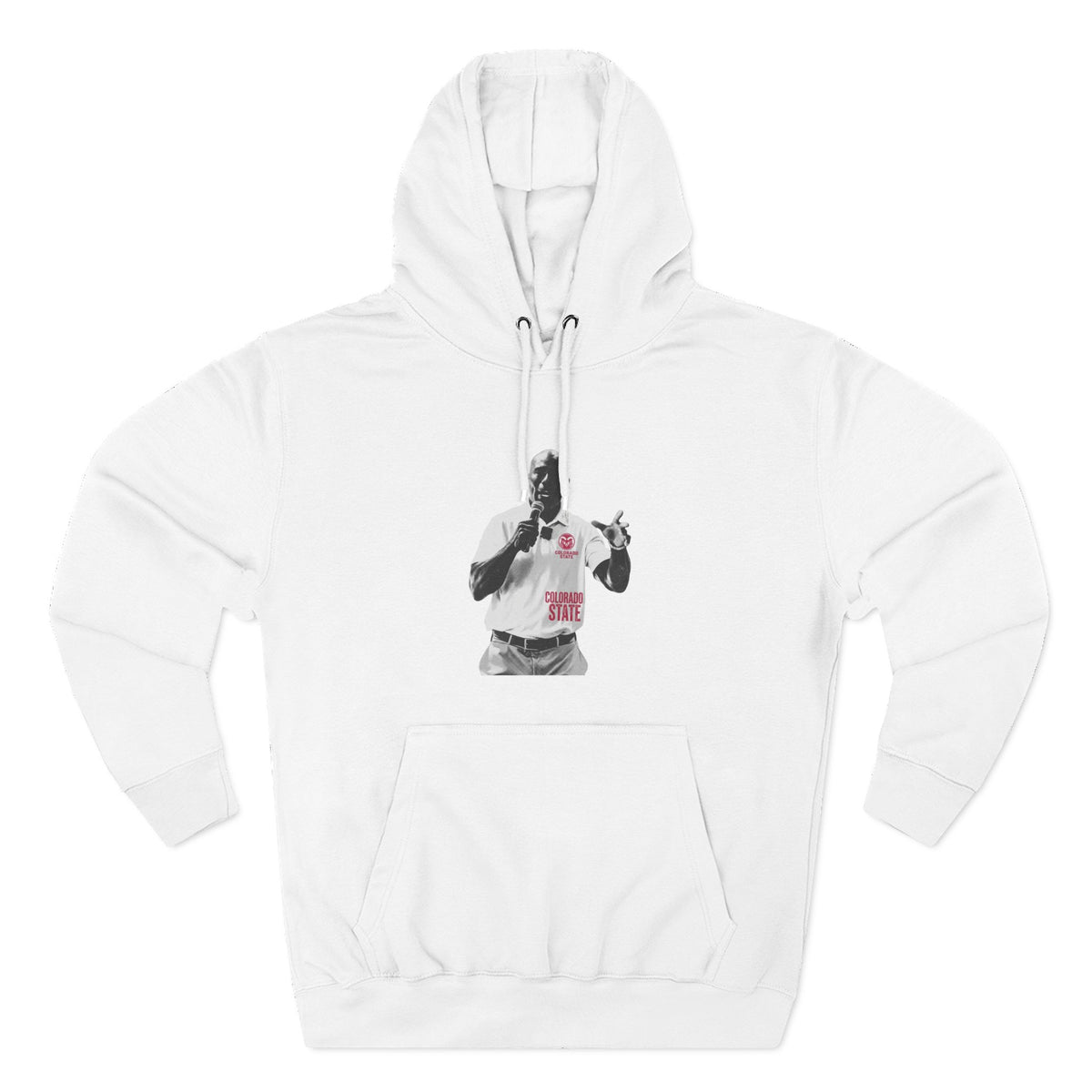 Three-Panel Fleece Hoodie