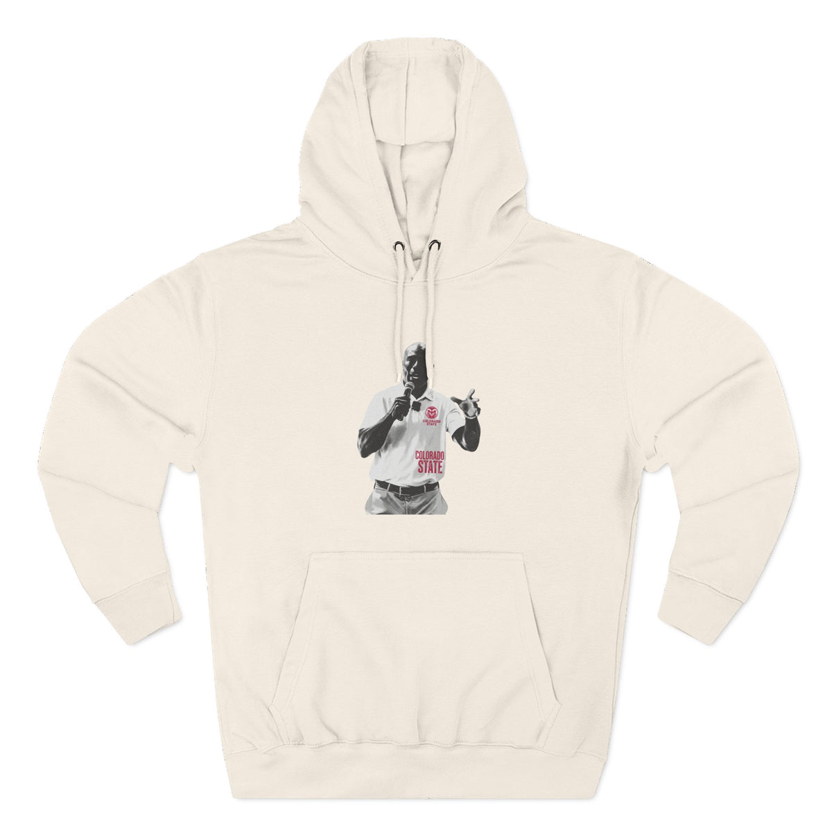 Three-Panel Fleece Hoodie