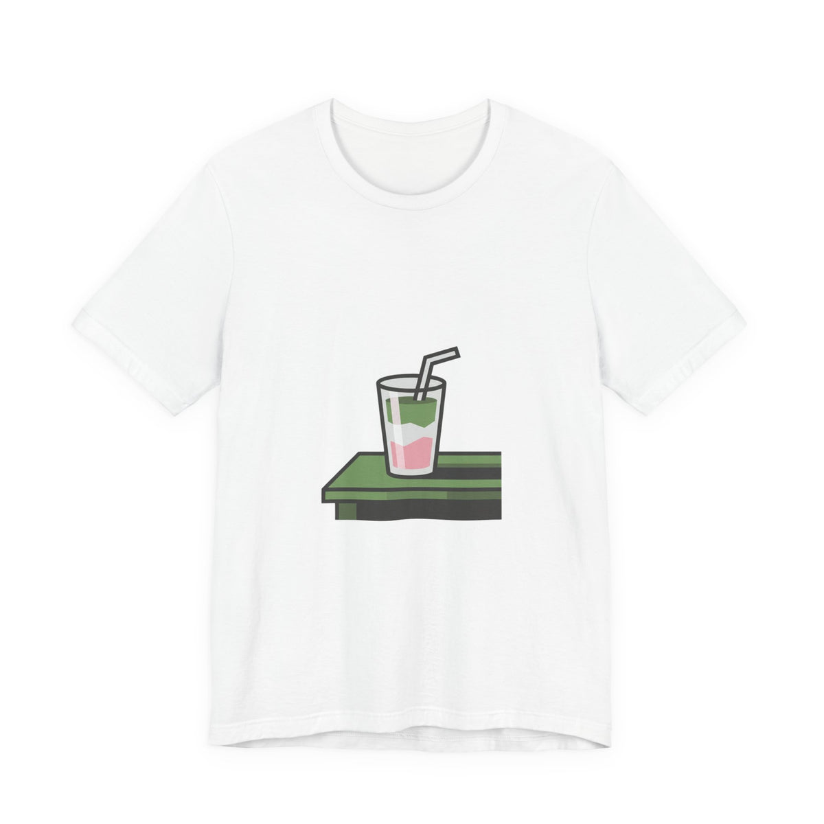 Aesthetic Layered Matcha Drink