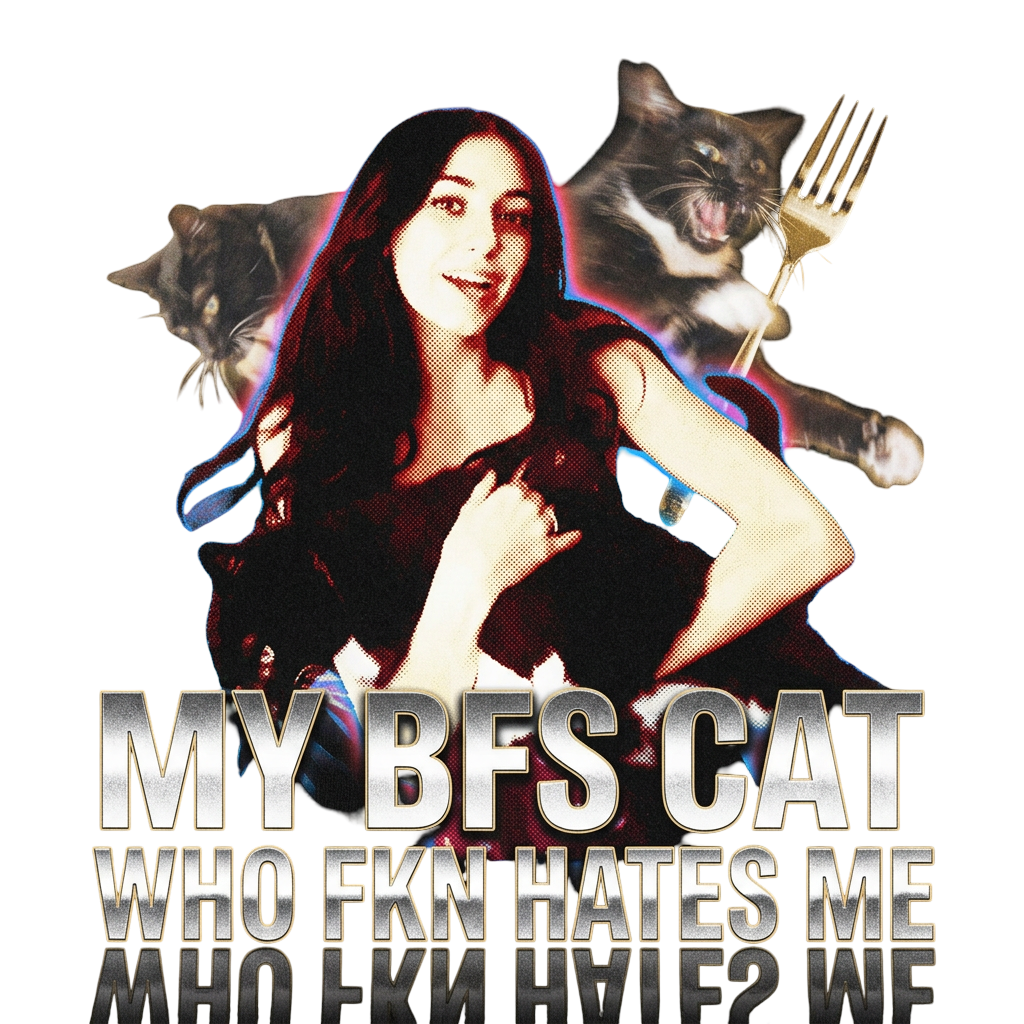 my bfs cat who fkn hates me