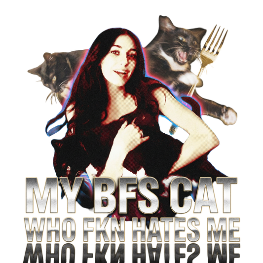 my bfs cat who fkn hates me
