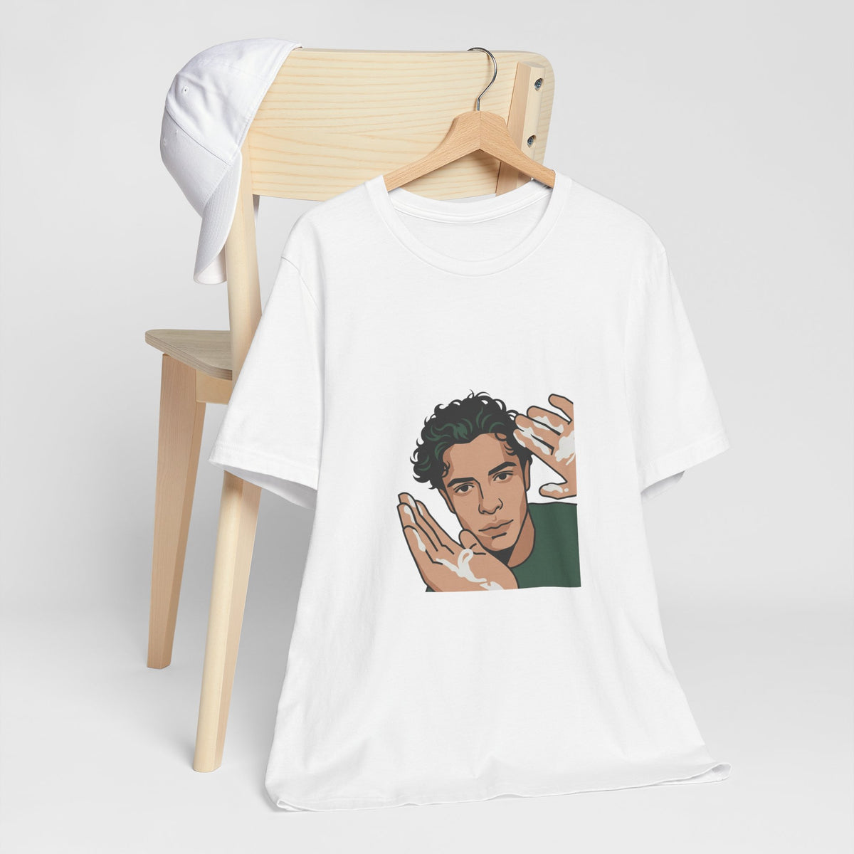 Iconic Cream Hands Portrait