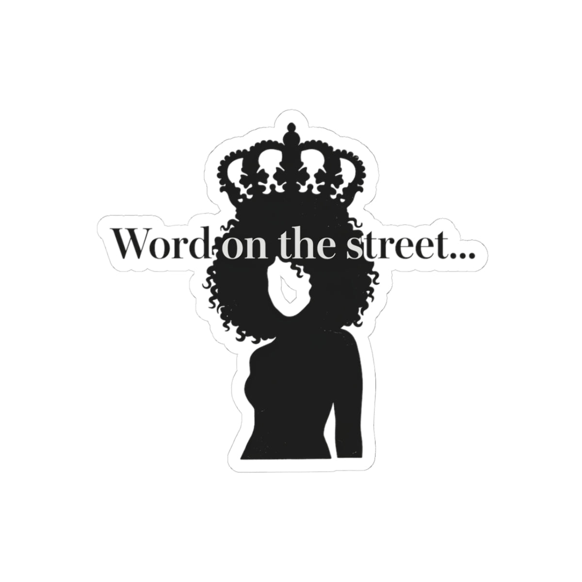Hair as Crown Silhouette