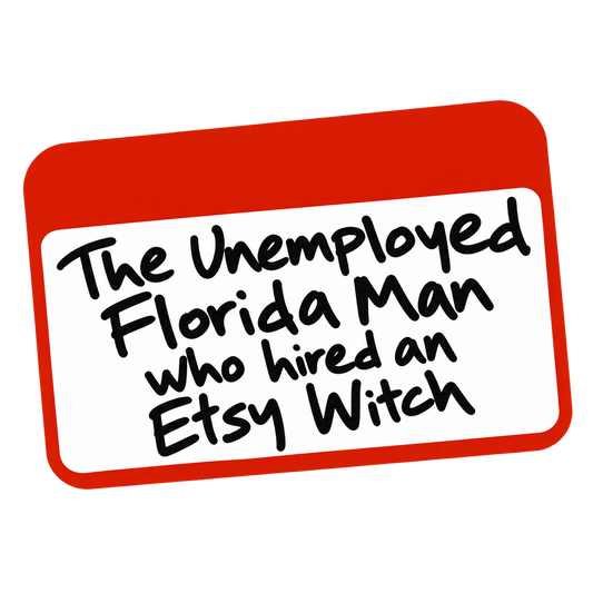 Unemployed Florida Man Name Tag