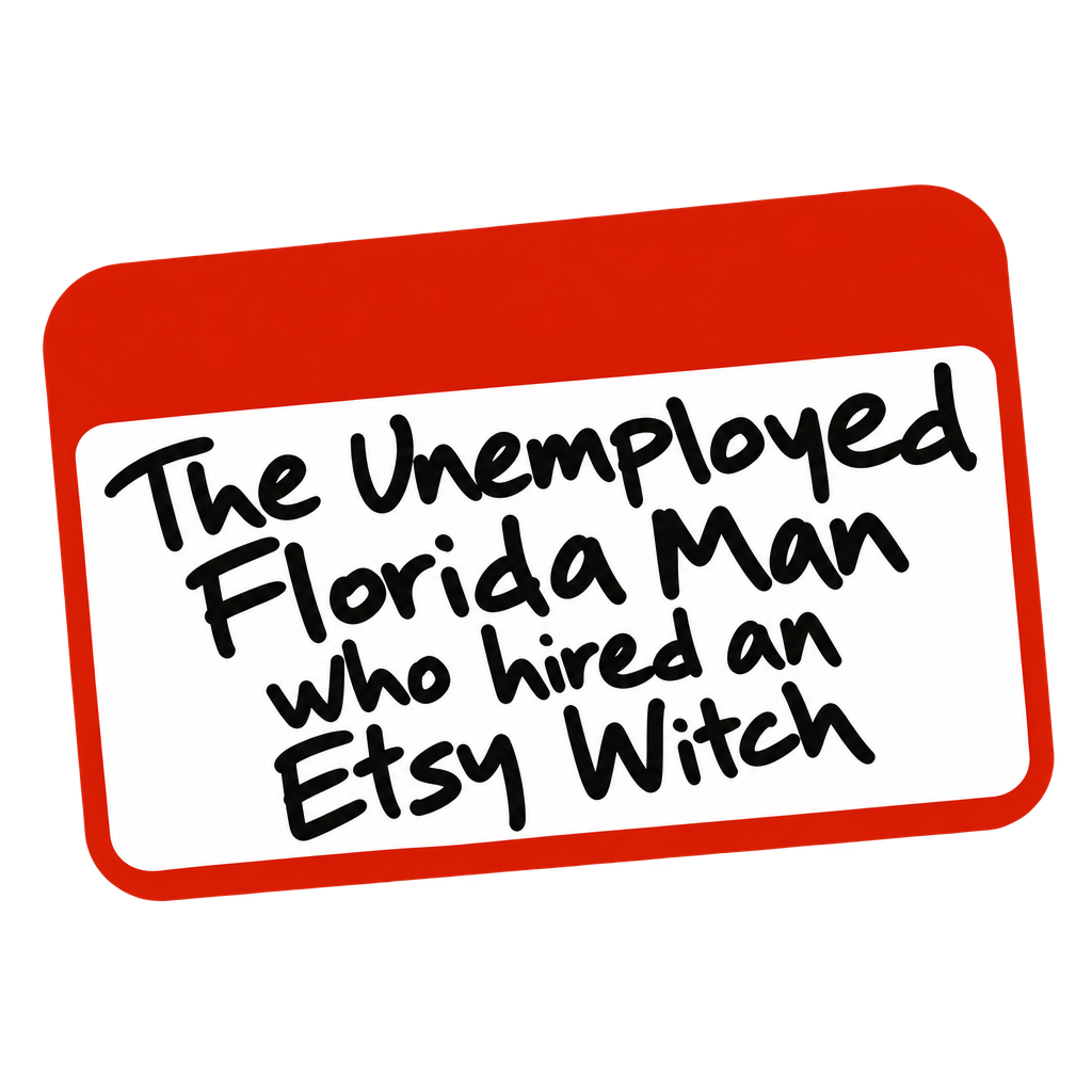 Unemployed Florida Man Name Tag