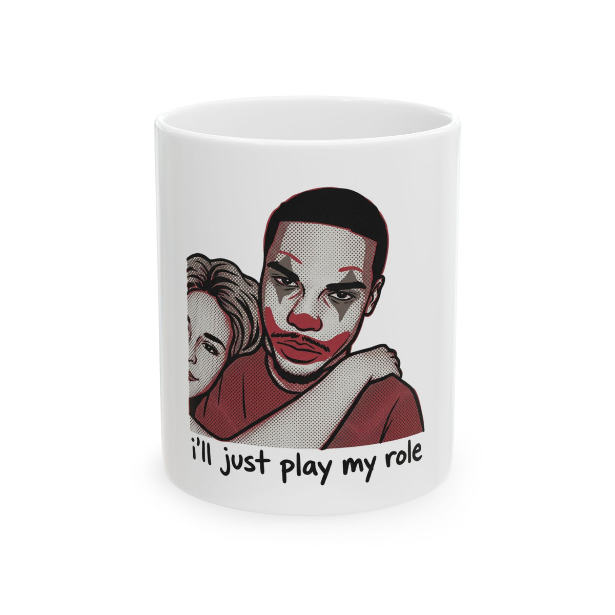 Sad Clown Plays His Role