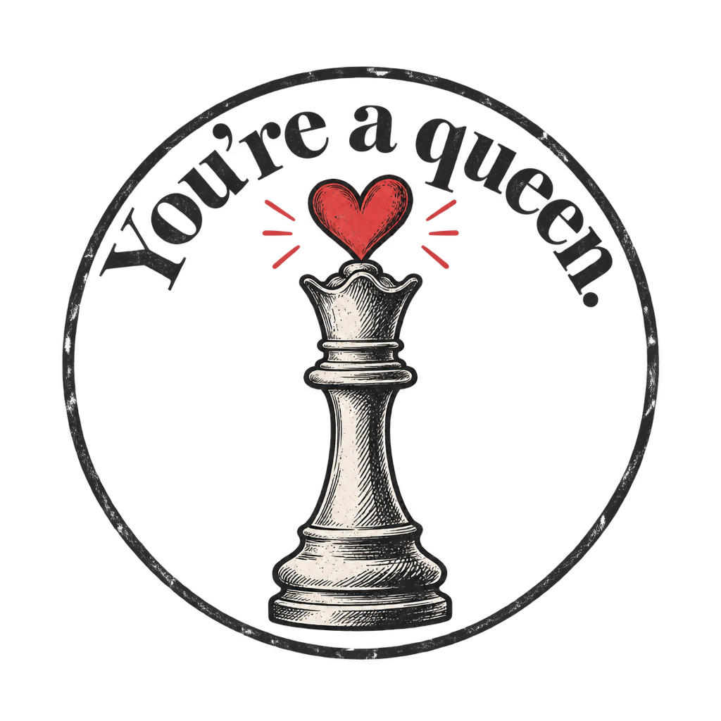 Queen with a Heart Crown