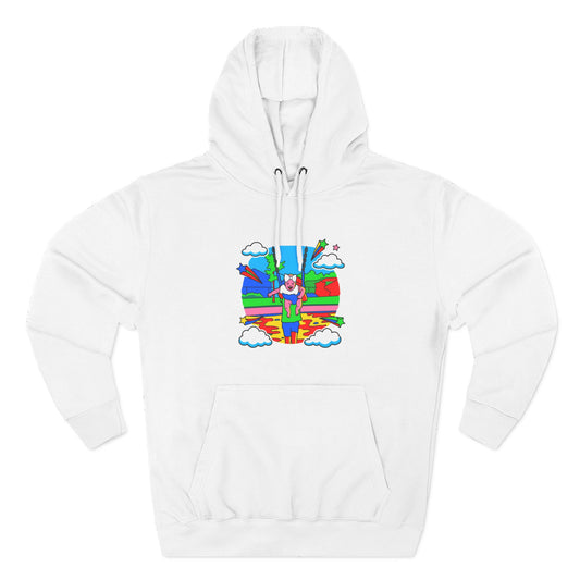 Three-Panel Fleece Hoodie