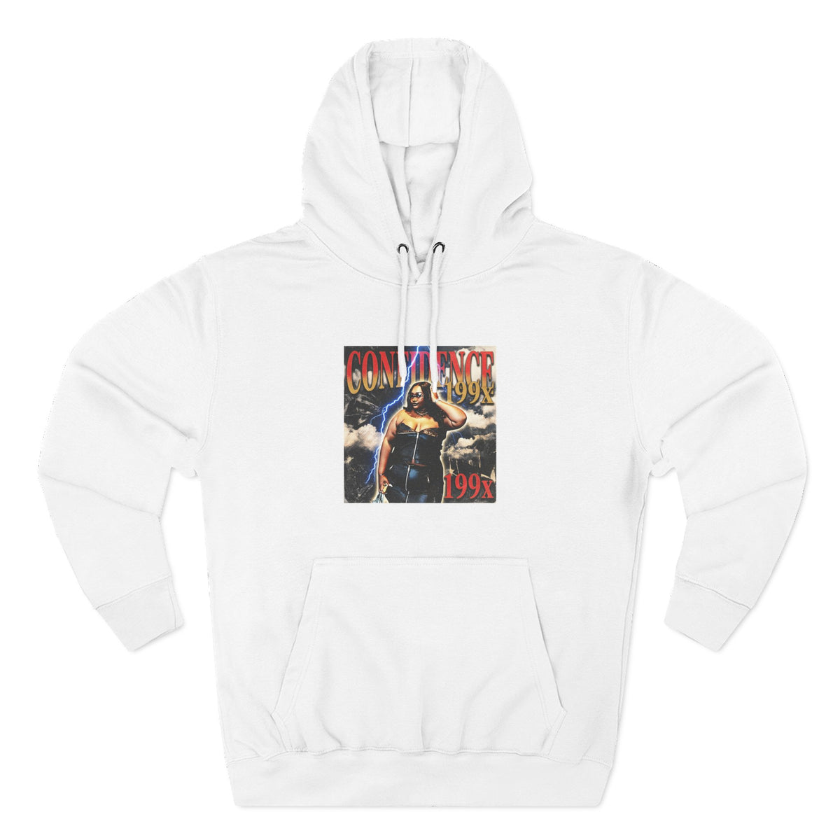Three-Panel Fleece Hoodie