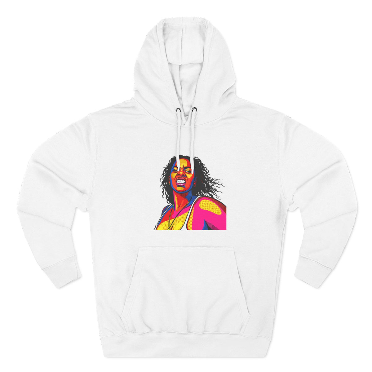 Three-Panel Fleece Hoodie