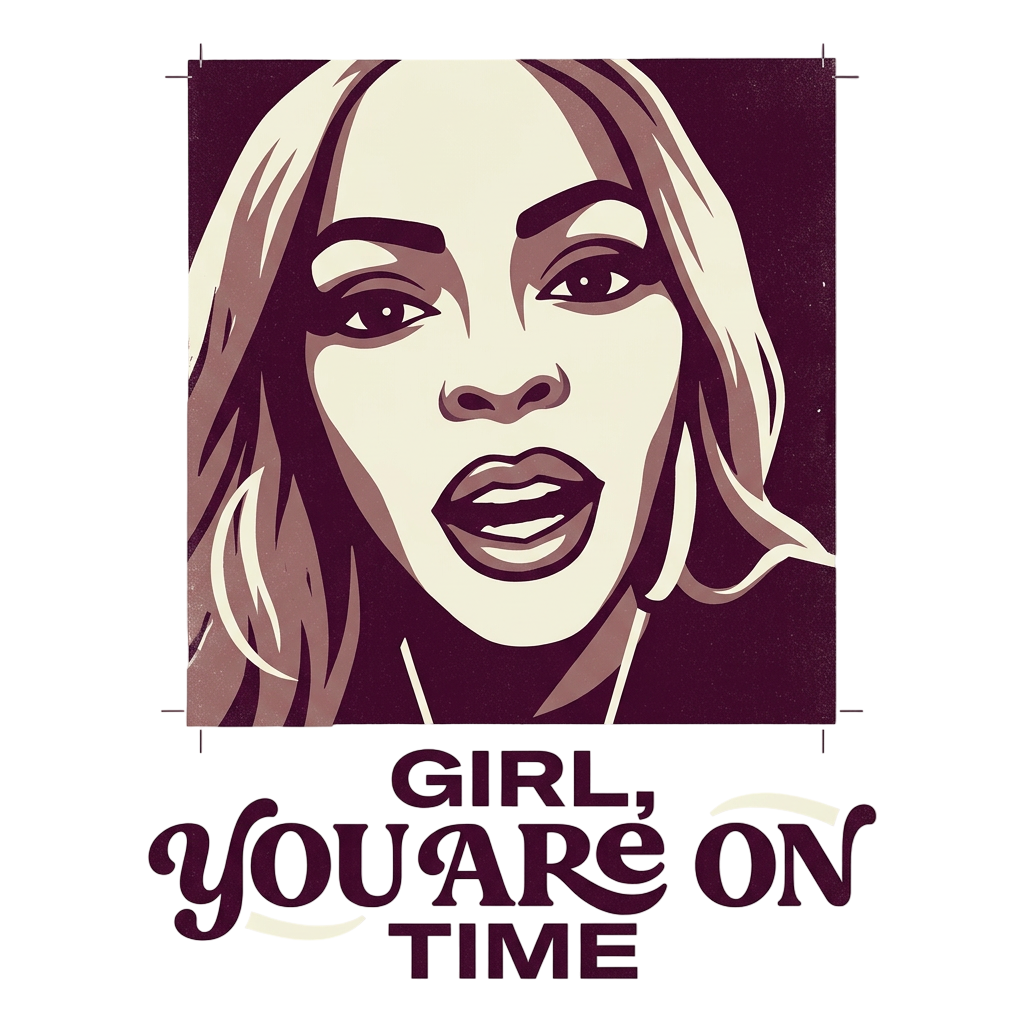 Girl, you are on time.