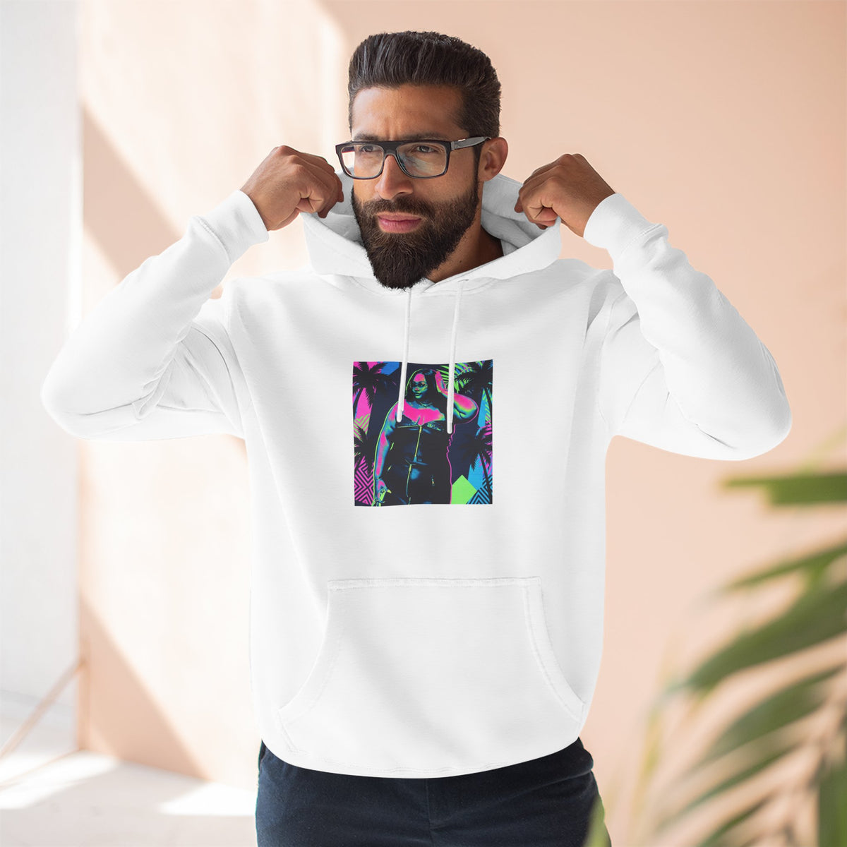 Three-Panel Fleece Hoodie